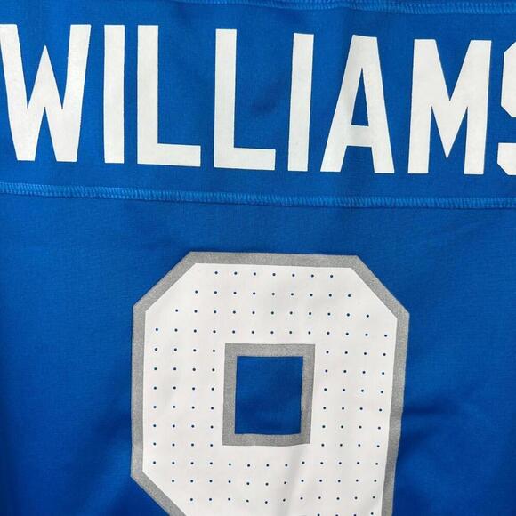 New Detroit Lions Jameson Williams #9 Nike Blue Jersey Men’s L NFL One Pride - Picture 2 of 8